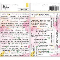 Felicity Word Stickers 4"x6" 2 sheets - 2