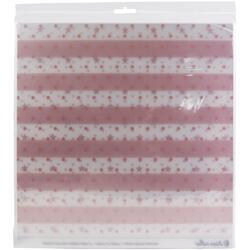 Clear With Pink Paper Collection 12"X12" - 3