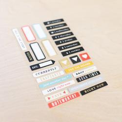 Click Project Life Chipboard Stickers - 3