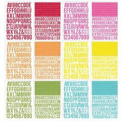 Color Vibe Brights Alpha Sticker Book 12/Sheets - 3