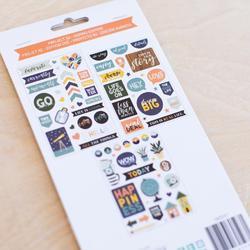 Daring Project Life Chipboard Stickers - 3