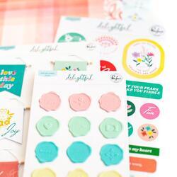 Delightful Puffy Seal Stickers - 3