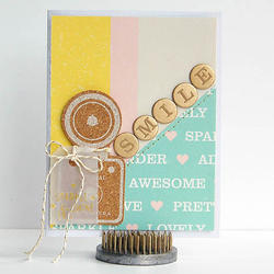 Shimelle Dunbar/Gold Foil Thickers Alpha Stickers - 3