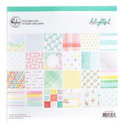 Delightful Double-Sided Paper Pack 12"X12" 12/Pkg - 6